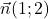 \vec{n}(1 ; 2)