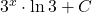 3^x \cdot \ln 3+C