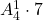 A_4^1 \cdot 7