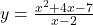 y=\frac{x^2+4 x-7}{x-2}