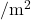 / \mathrm{m}^2