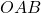 O A B