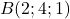 B(2 ; 4 ; 1)