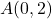 A(0,2)