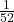 \frac{1}{52}