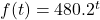 f(t)=480.2^t