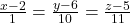 \frac{x-2}{1}=\frac{y-6}{10}=\frac{z-5}{11}
