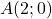 A(2 ; 0)