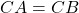 C A=C B