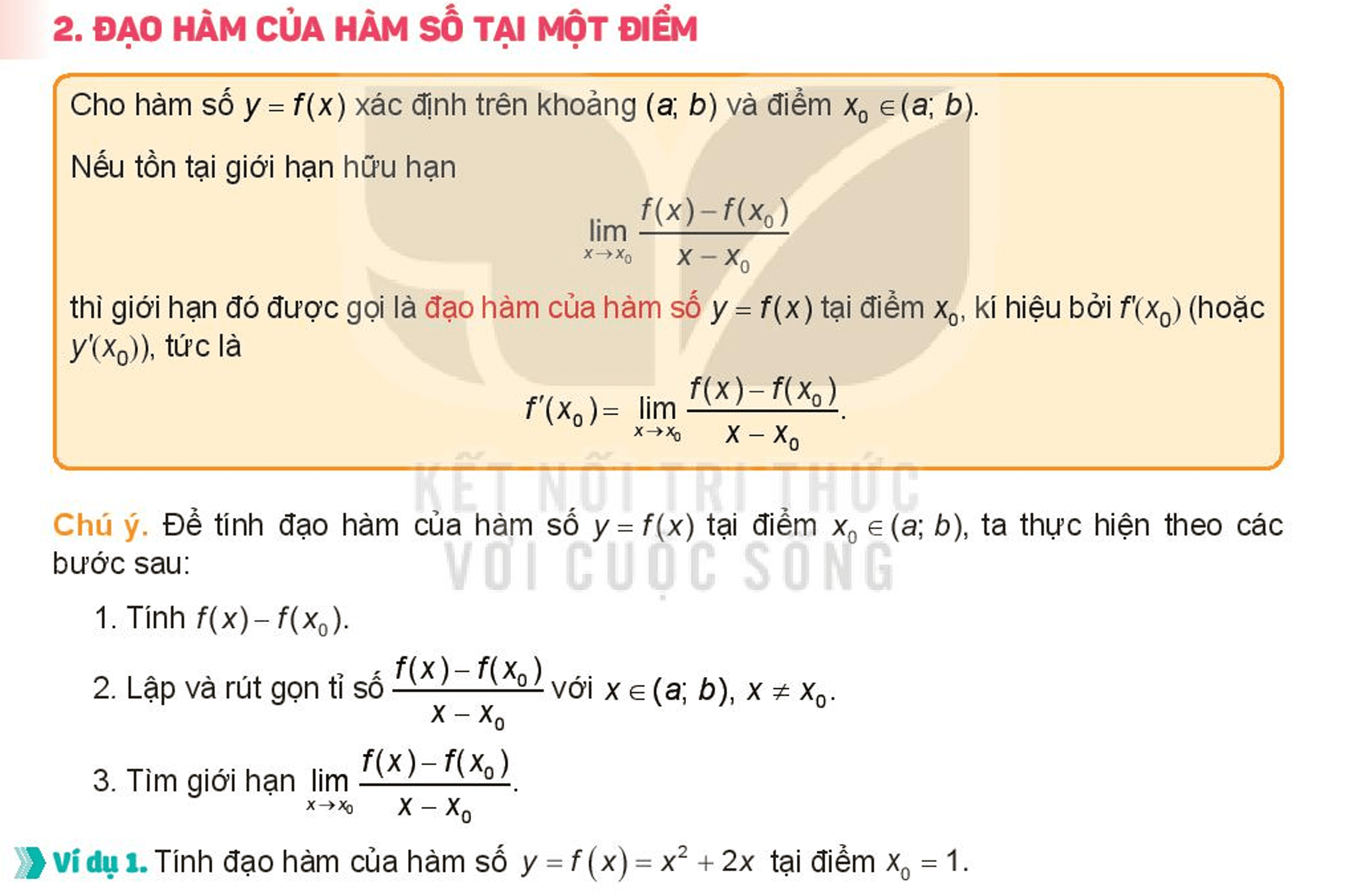 Hướng dẫn sử dụng casio 580vnx tính đạo hàm của hàm số tại một điểm lớp 11